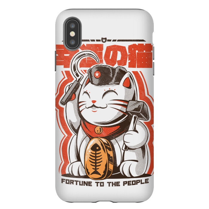 iPhone Xs Max StrongFit Catnist by Ilustrata