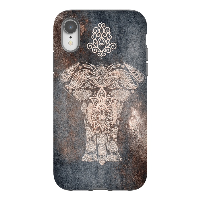 iPhone Xr StrongFit Elepephant Mandala by  Utart