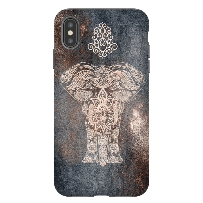 iPhone Xs Max StrongFit Elepephant Mandala by  Utart