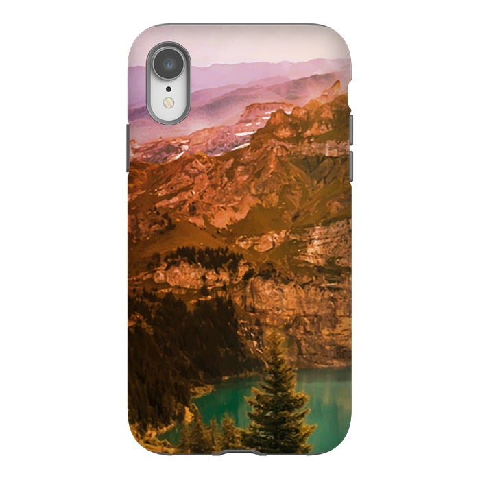 iPhone Xr StrongFit Mountain Valley by Creativeaxle