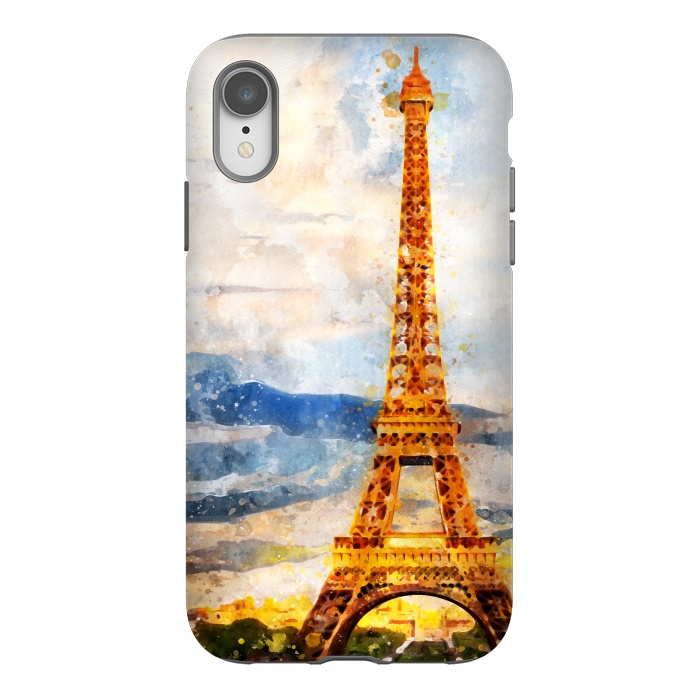 iPhone Xr StrongFit Eiffel Tower by Creativeaxle