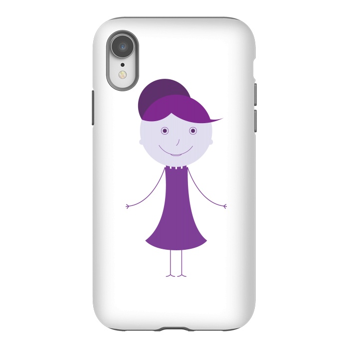 iPhone Xr StrongFit purple girl by TMSarts