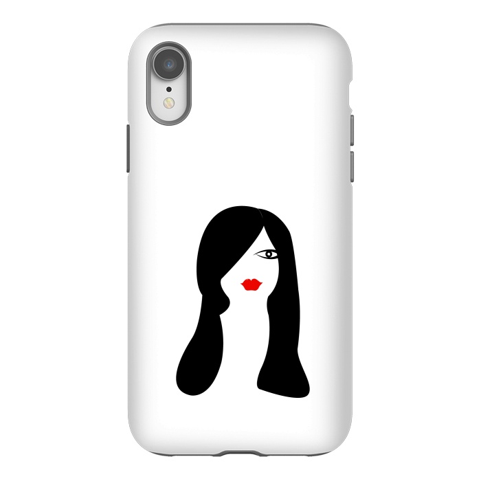 iPhone Xr StrongFit long hair women by TMSarts