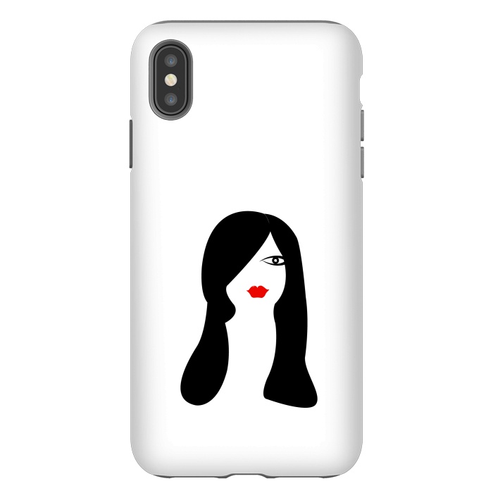 iPhone Xs Max StrongFit long hair women by TMSarts