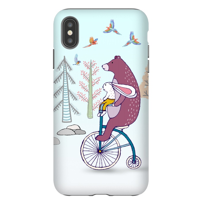 iPhone Xs Max StrongFit Bear Suffer by Creativeaxle