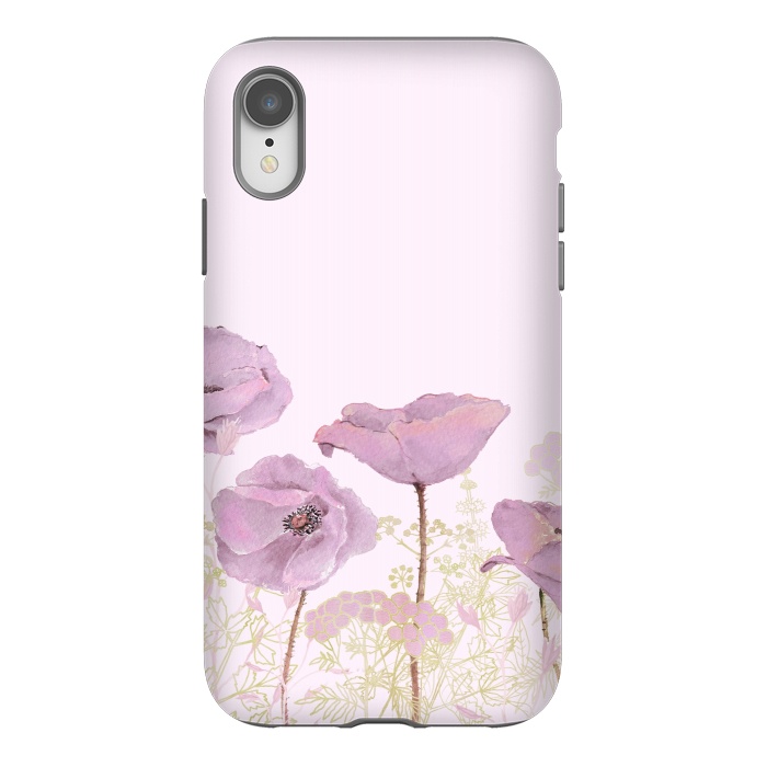 iPhone Xr StrongFit Rose Gold Poppy Dream by  Utart