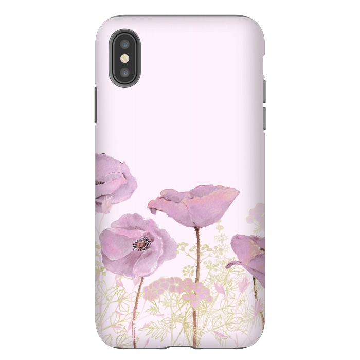 iPhone Xs Max StrongFit Rose Gold Poppy Dream by  Utart