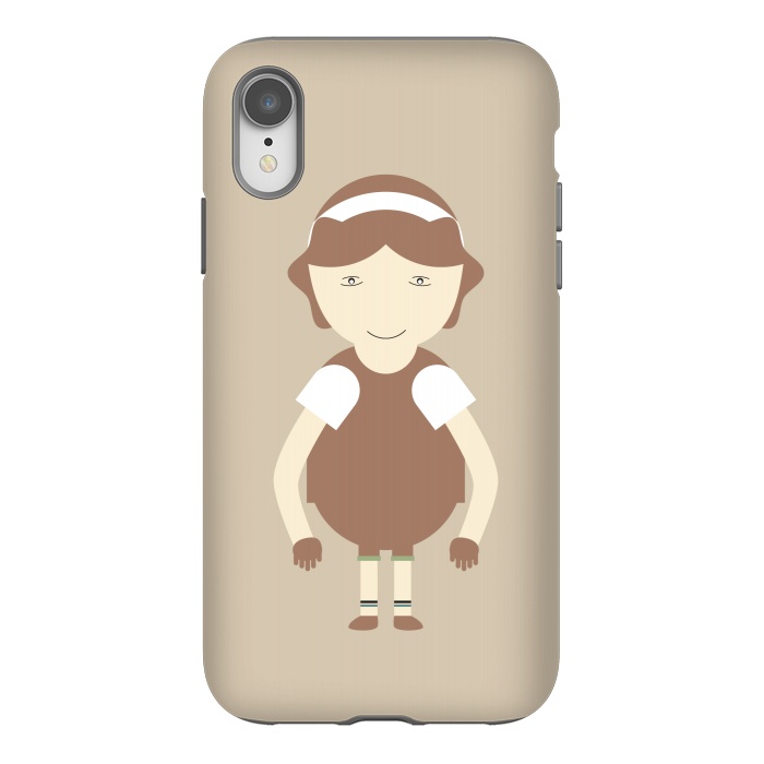 iPhone Xr StrongFit little brown girl by TMSarts
