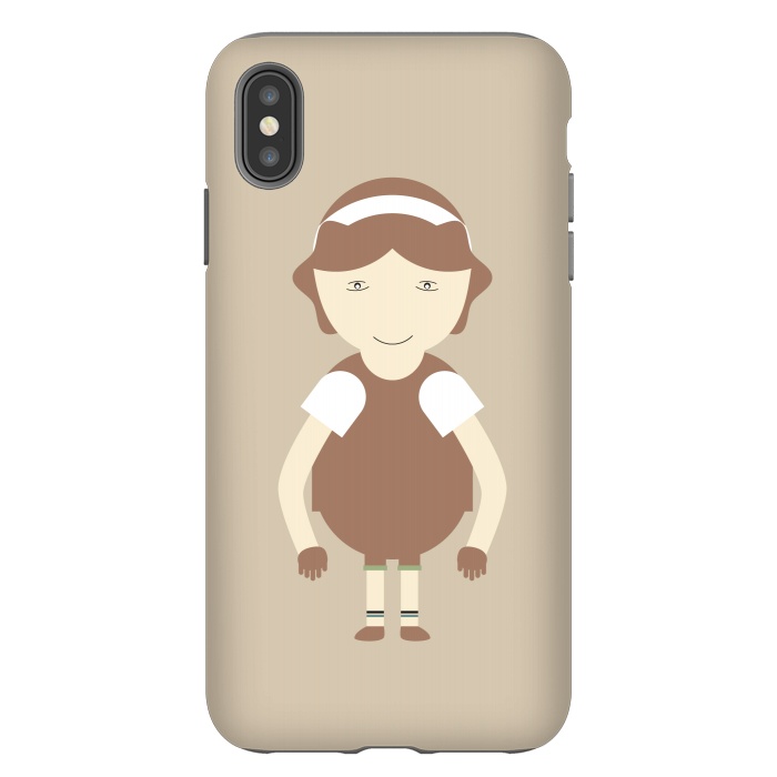 iPhone Xs Max StrongFit little brown girl by TMSarts