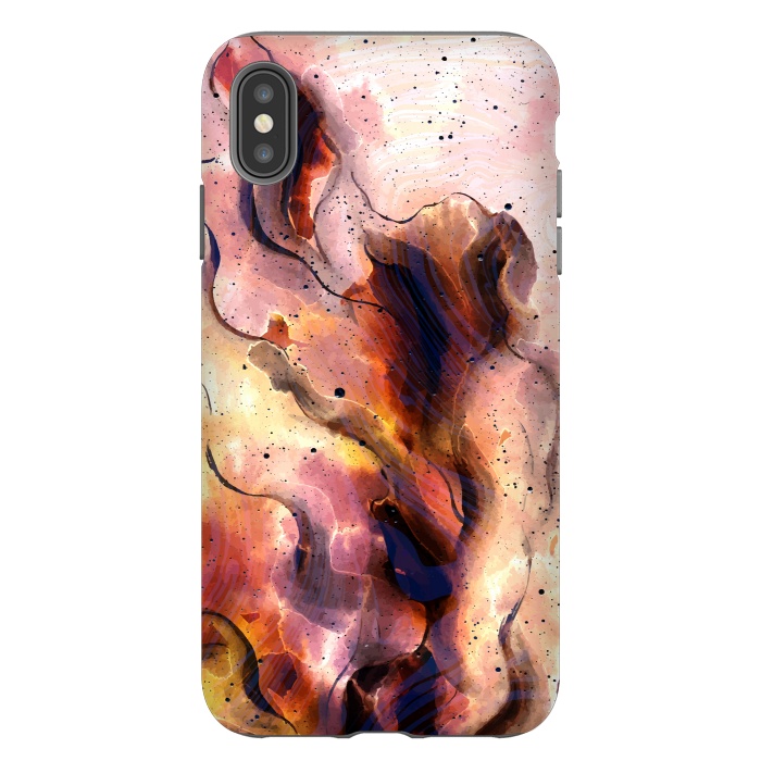 iPhone Xs Max StrongFit Burning Waves by Creativeaxle