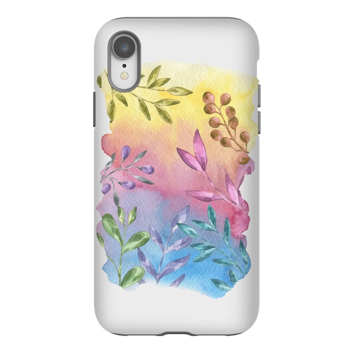 iPhone Xr StrongFit Shades of Leaves by Creativeaxle