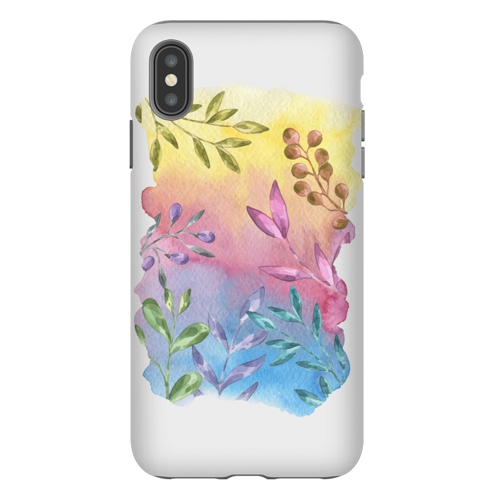 iPhone Xs Max StrongFit Shades of Leaves by Creativeaxle