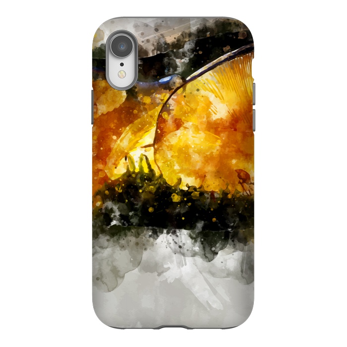 iPhone Xr StrongFit Forest Yellow Mushroom by Creativeaxle