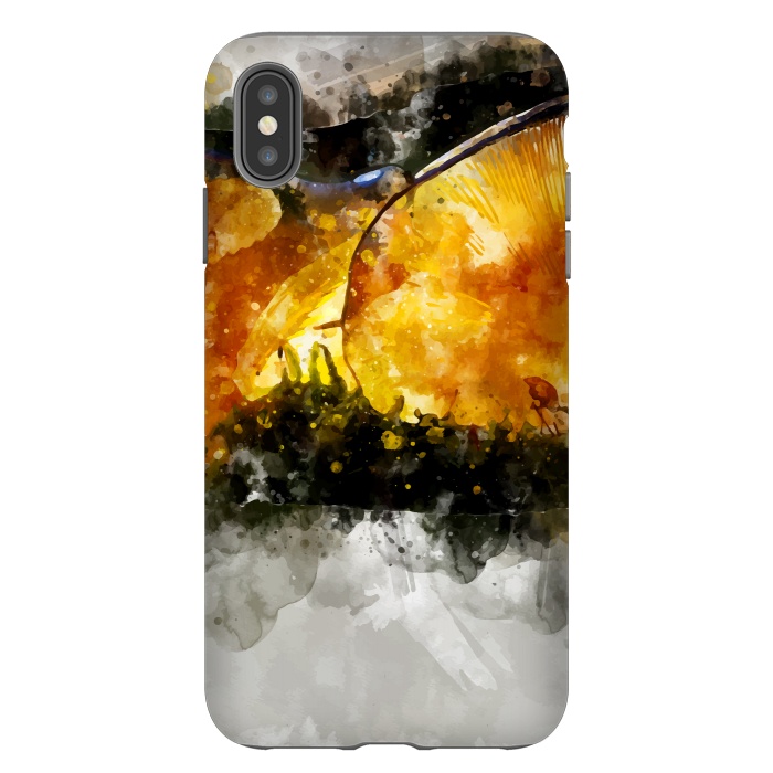 iPhone Xs Max StrongFit Forest Yellow Mushroom by Creativeaxle