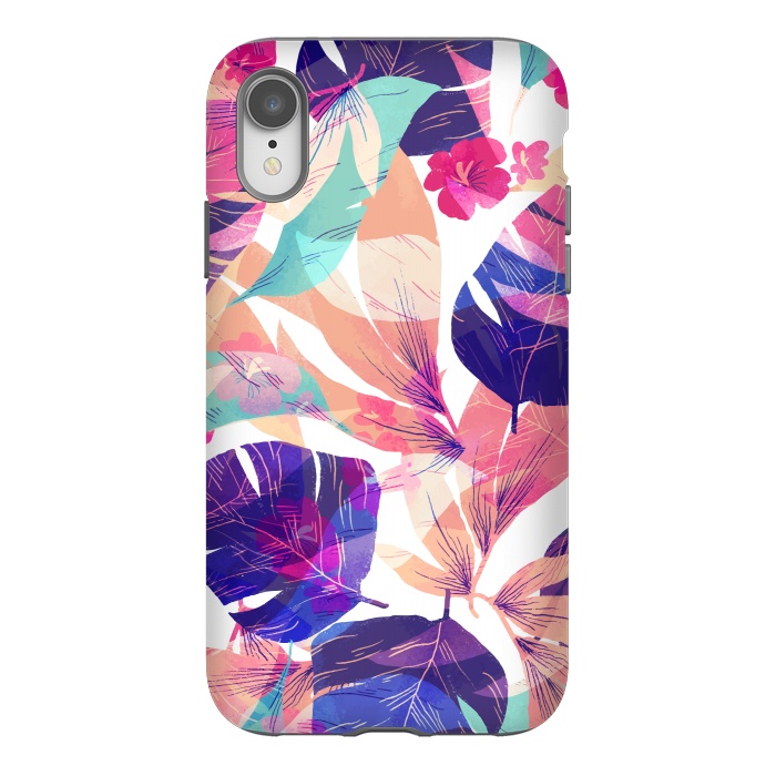 iPhone Xr StrongFit Watercolor summer flowers by Bledi