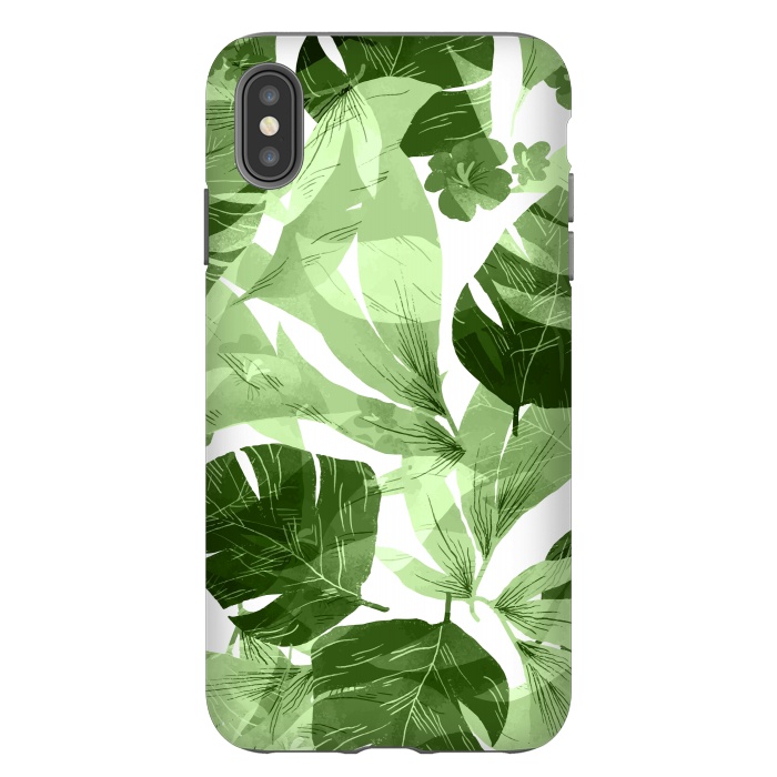 iPhone Xs Max StrongFit Watercolor summer flowers 7 by Bledi