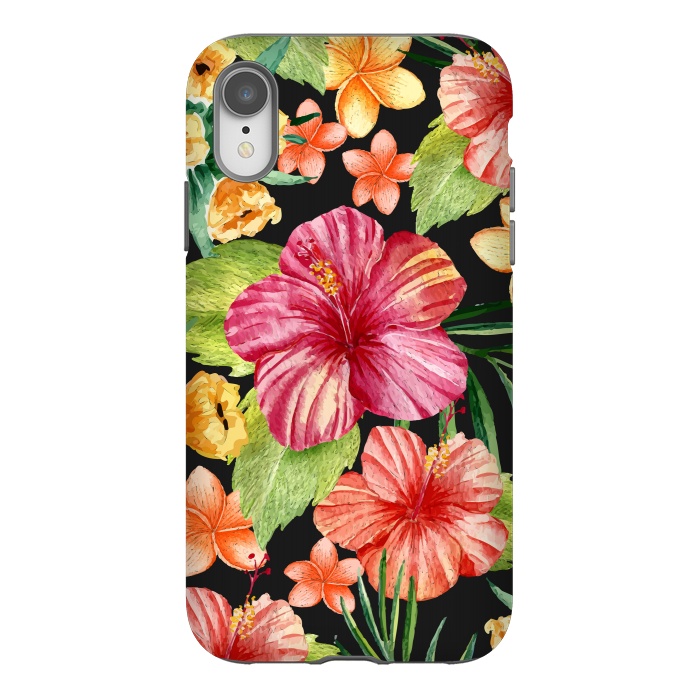 iPhone Xr StrongFit Watercolor summer flowers 11 by Bledi