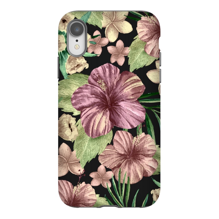 iPhone Xr StrongFit Watercolor summer flowers 15 by Bledi