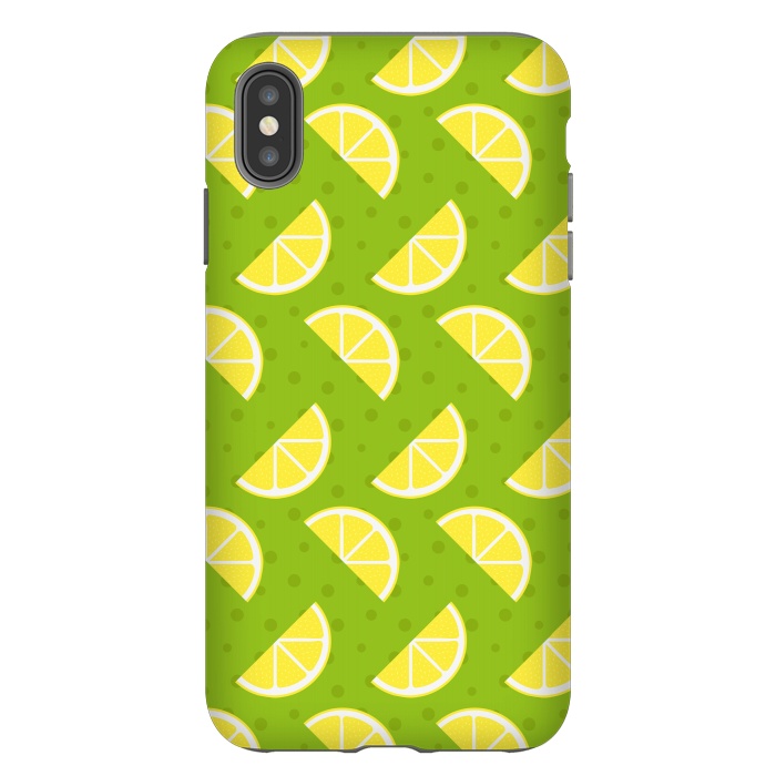 iPhone Xs Max StrongFit Lemon Pattern by Bledi