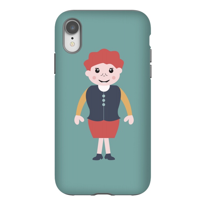 iPhone Xr StrongFit vintage school girl by TMSarts