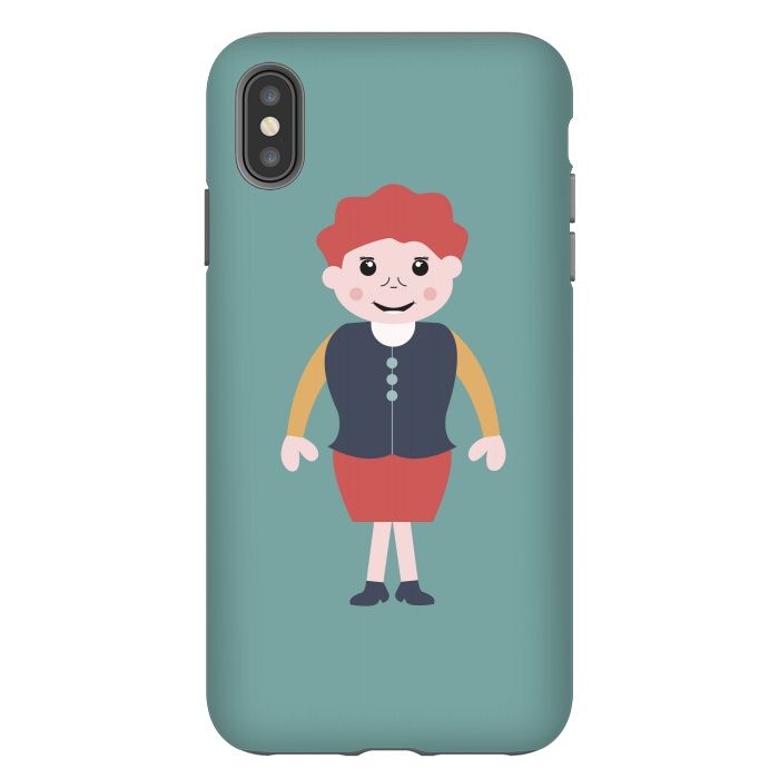 iPhone Xs Max StrongFit vintage school girl by TMSarts