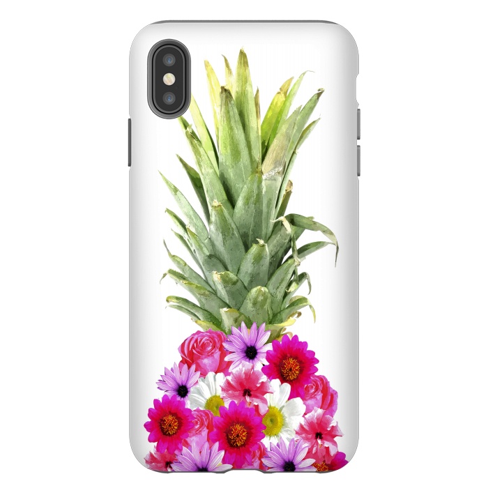iPhone Xs Max StrongFit Pineapple Flowers by Alemi