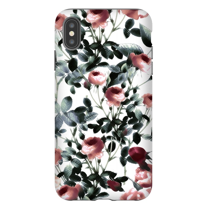 iPhone Xs Max StrongFit Romantic pastel rose garden by Oana 