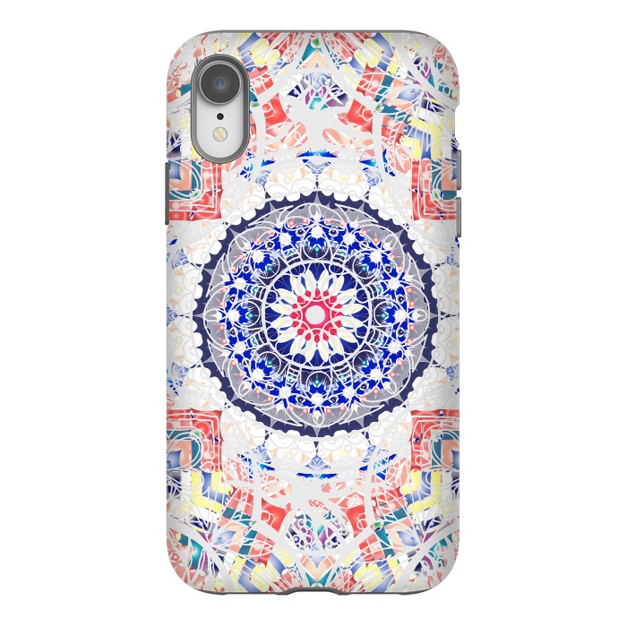 iPhone Xr StrongFit Festival ethnic colorful mandala drawing by Oana 