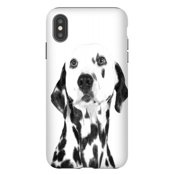 iPhone Xs Max StrongFit Black and White Dalmatian by Alemi