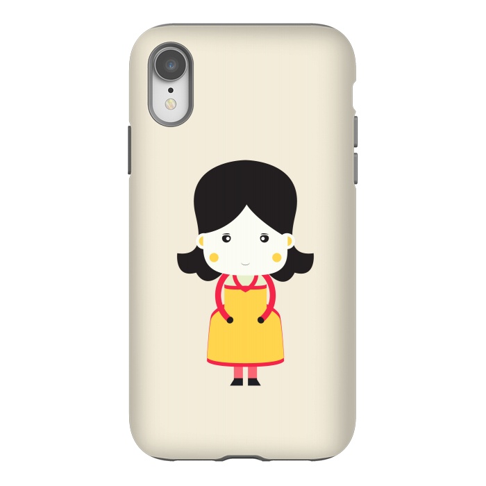 iPhone Xr StrongFit cute little girl by TMSarts