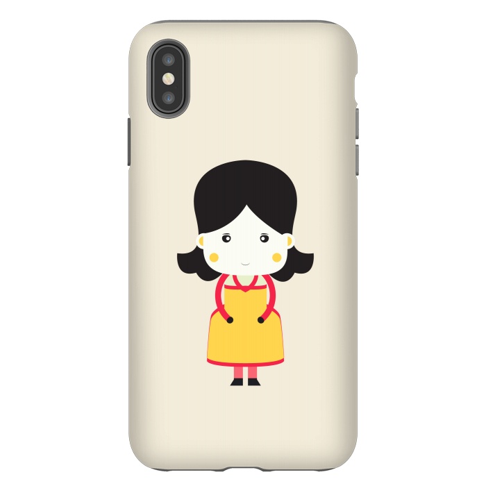 iPhone Xs Max StrongFit cute little girl by TMSarts