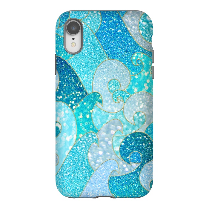 iPhone Xr StrongFit Mermaid Ocean Glitter Waves by  Utart