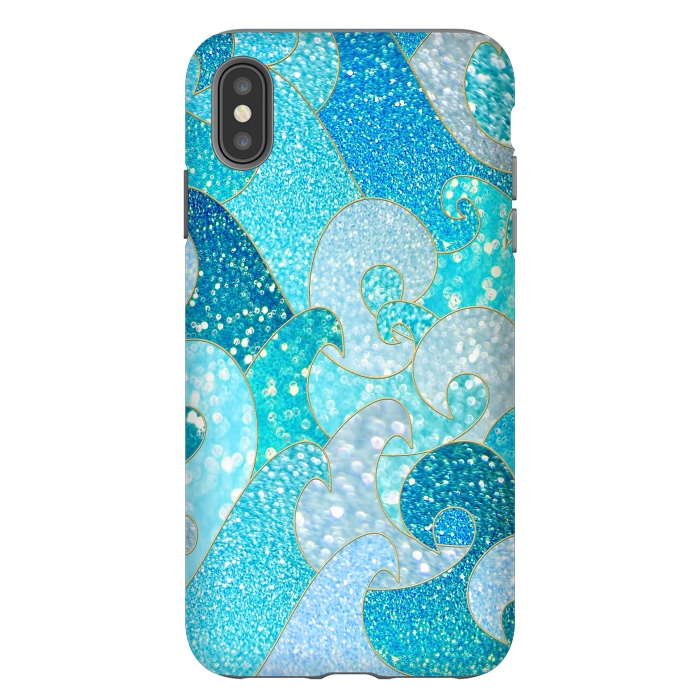iPhone Xs Max StrongFit Mermaid Ocean Glitter Waves by  Utart