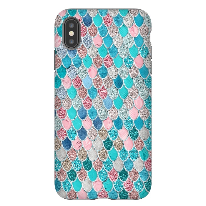 iPhone Xs Max StrongFit Summer Pastel Glitter Mermaid Scales by  Utart