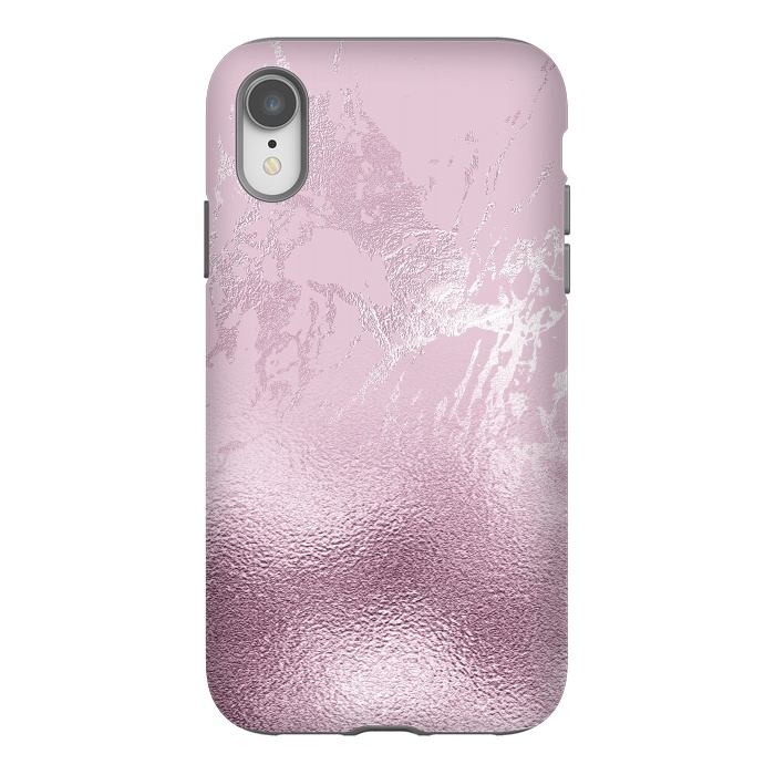 iPhone Xr StrongFit Blush Marble and Glitter by  Utart