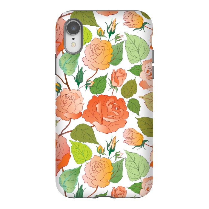 iPhone Xr StrongFit Roses by Bledi