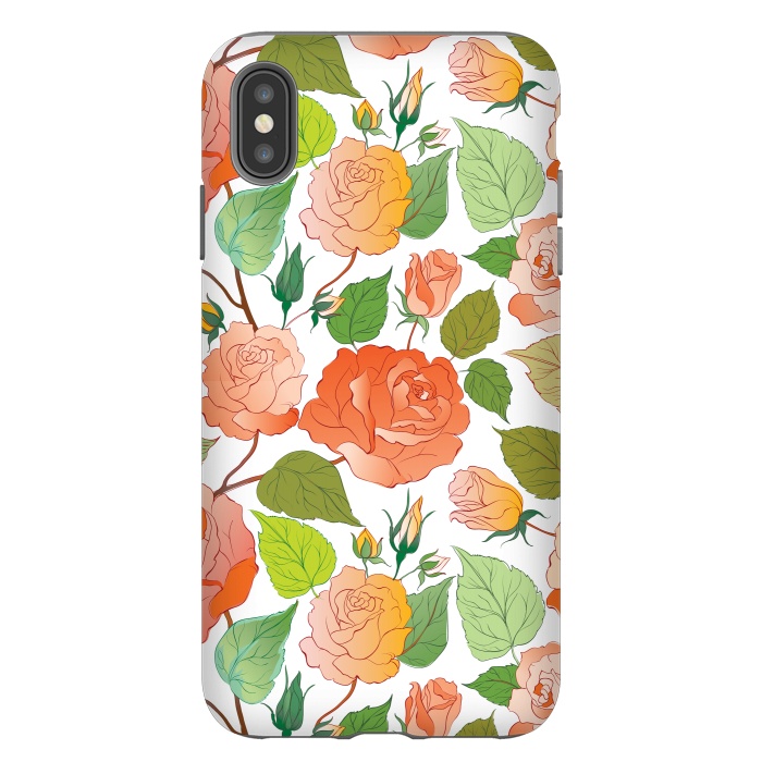 iPhone Xs Max StrongFit Roses by Bledi