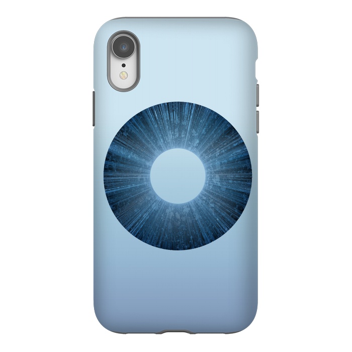 iPhone Xr StrongFit Blue Iris Object by Andrea Haase