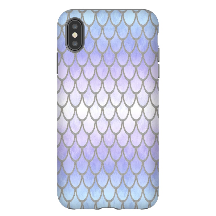 iPhone Xs Max StrongFit Pretty Mermaid Scales 01 by Angelika Parker