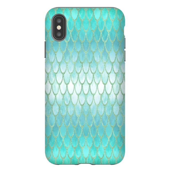 iPhone Xs Max StrongFit Pretty Mermaid Scales 03 by Angelika Parker