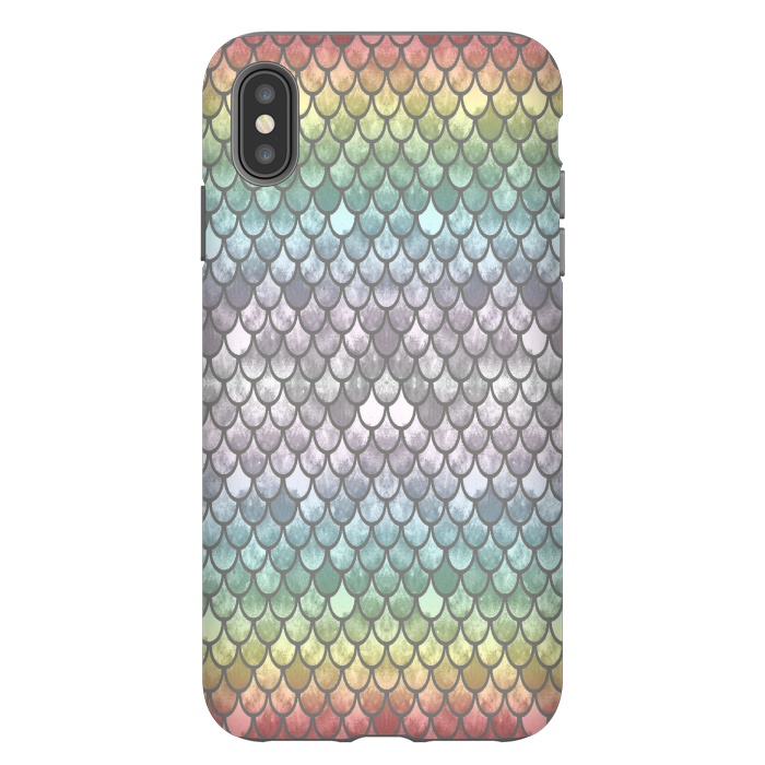 iPhone Xs Max StrongFit Pretty Mermaid Scales 11 by Angelika Parker