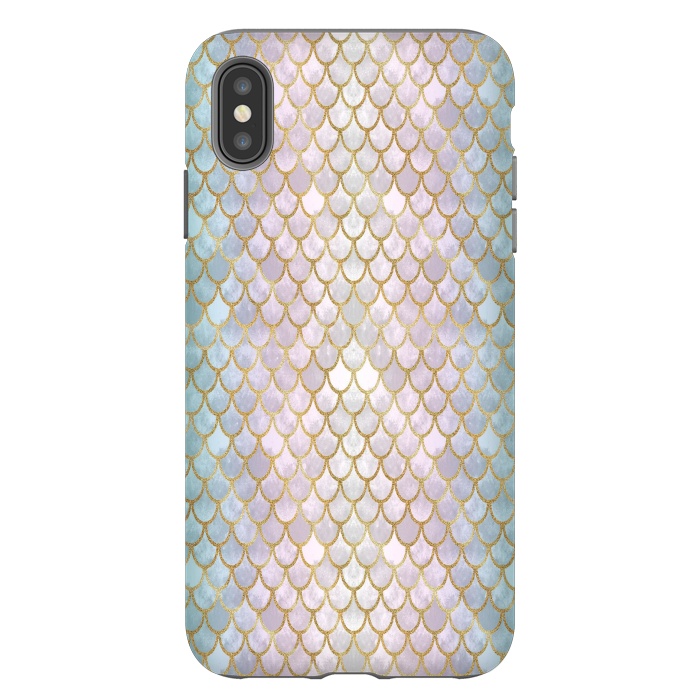 iPhone Xs Max StrongFit Pretty Mermaid Scales 22 by Angelika Parker