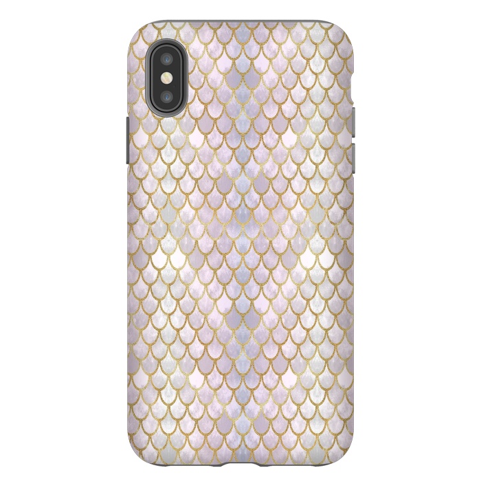 iPhone Xs Max StrongFit Pretty Mermaid Scales 40 by Angelika Parker