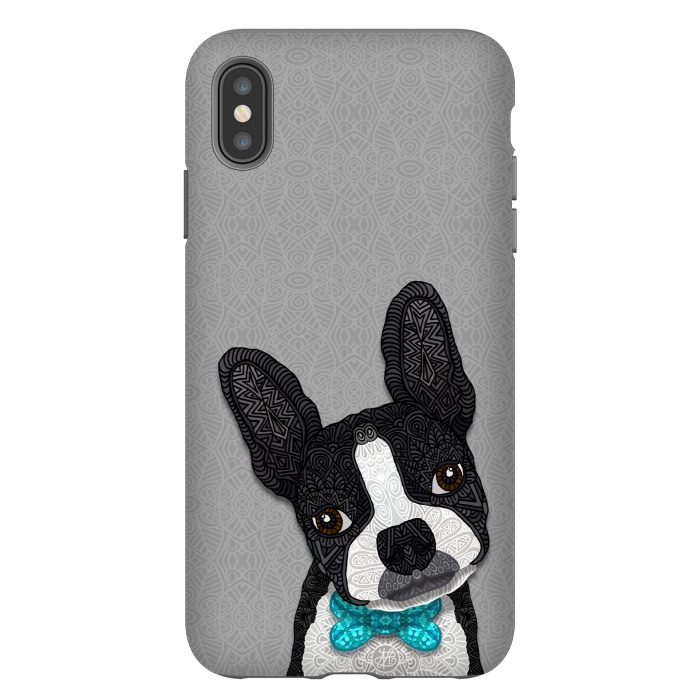 iPhone Xs Max StrongFit Bow Tie Boston by Angelika Parker