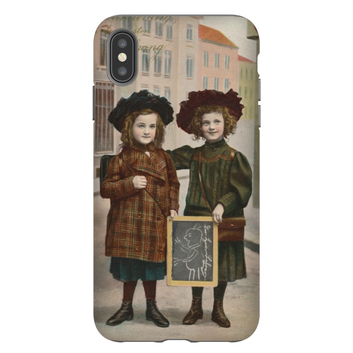 iPhone Xs Max StrongFit Vintage School Girls by Andrea Haase