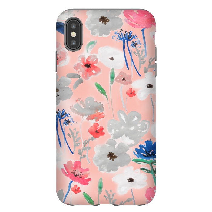 iPhone Xs Max StrongFit Blush florals by MUKTA LATA BARUA