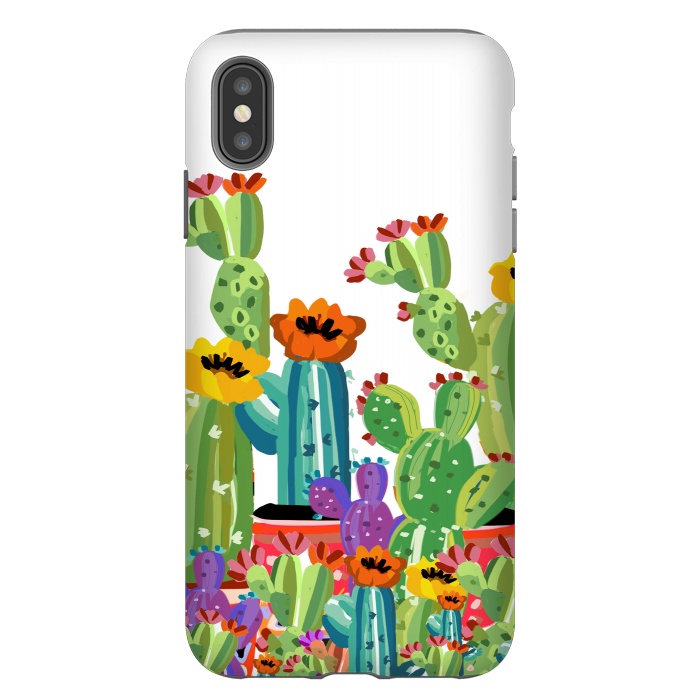 iPhone Xs Max StrongFit cactus land by MUKTA LATA BARUA