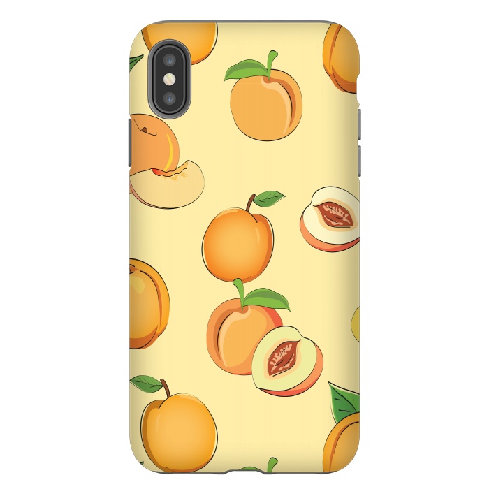 iPhone Xs Max StrongFit Peach Pattern by Bledi