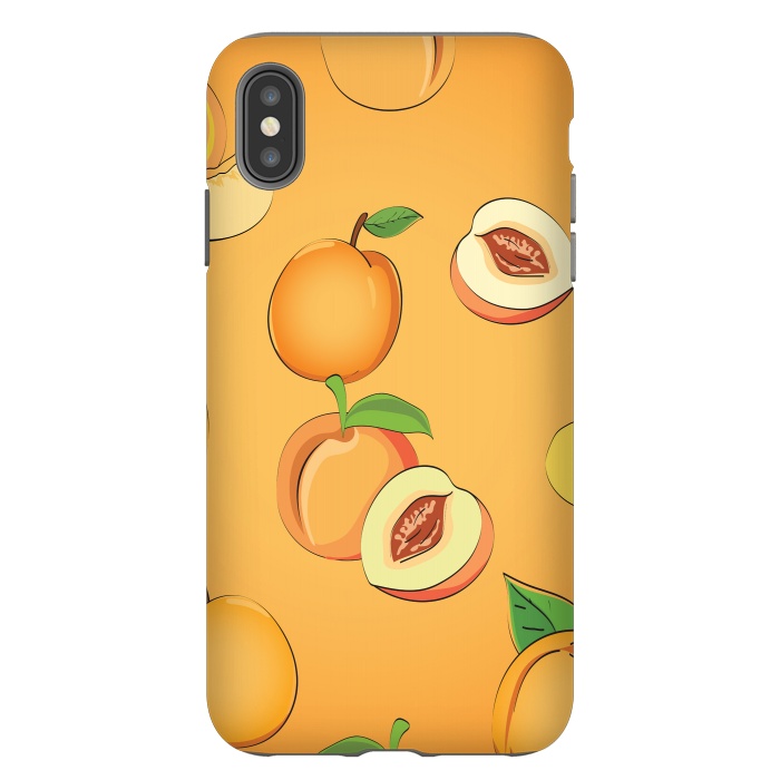 iPhone Xs Max StrongFit Peach Pattern 3 by Bledi