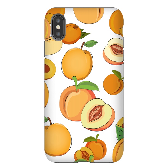 iPhone Xs Max StrongFit Peach Pattern 2 by Bledi